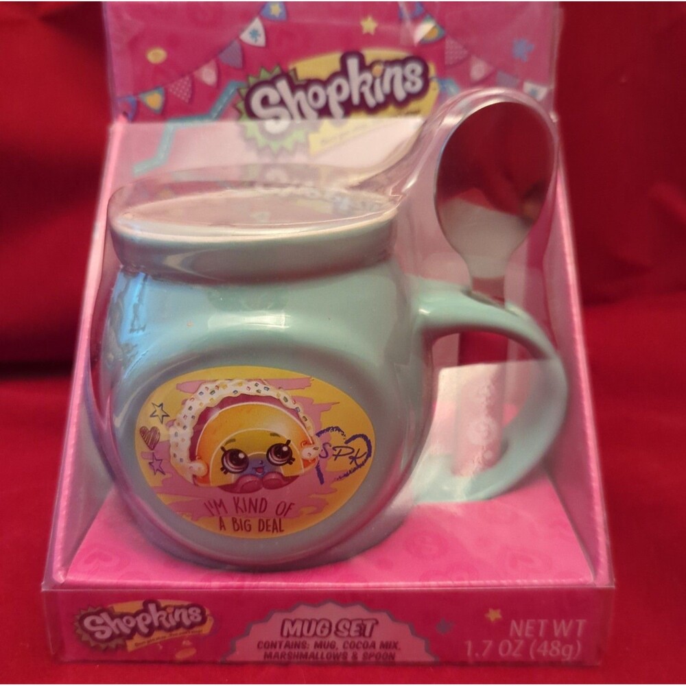 2017 Shopkins Mug Moose Toys Frankford “I’m Kind of a Big Deal” Aqua Ceramic